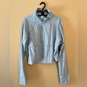 Fabletics Sky Blue Crop Jacket